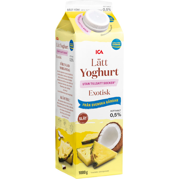 ICA Lättyoghurt Exotisk UTS