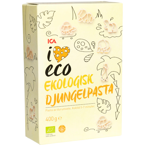 ICA I Love Eco Djungelpasta Ekologisk