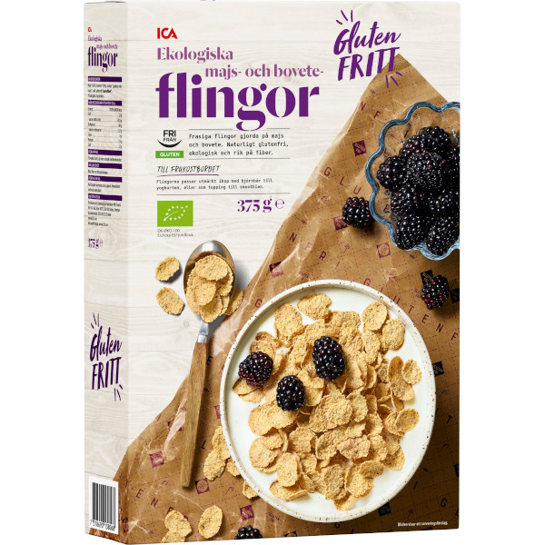 ICA Majs & Boveteflingor Ekologiska Glutenfria