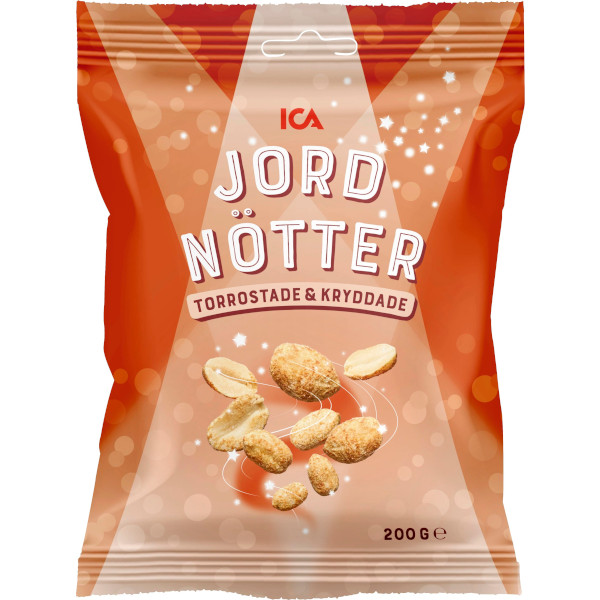 ICA Jordnötter Torrostade & Kryddade
