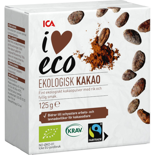 ICA I Love Eco Kakao Ekologisk