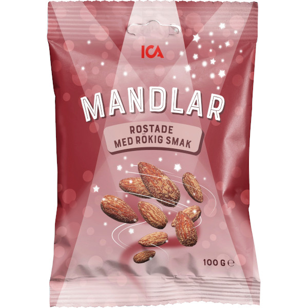 ICA Mandlar Rostade Rökig Smak