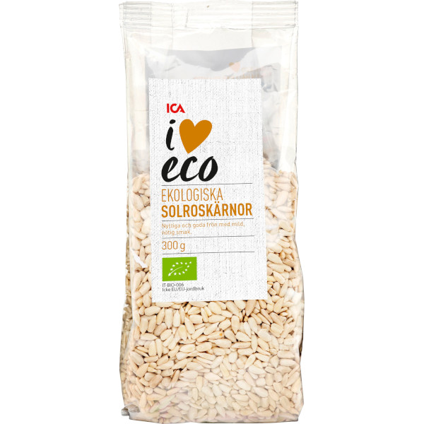 ICA I Love Eco Solroskärnor Ekologiska
