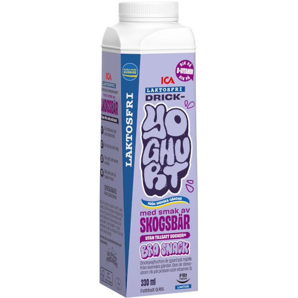 ICA Drickyoghurt Skogsbär UTS Laktosfri