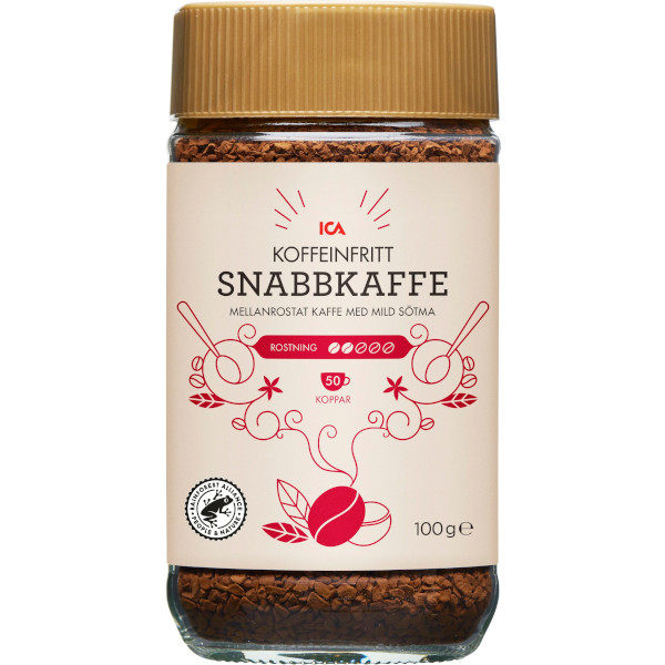 ICA Snabbkaffe Koffeinfritt