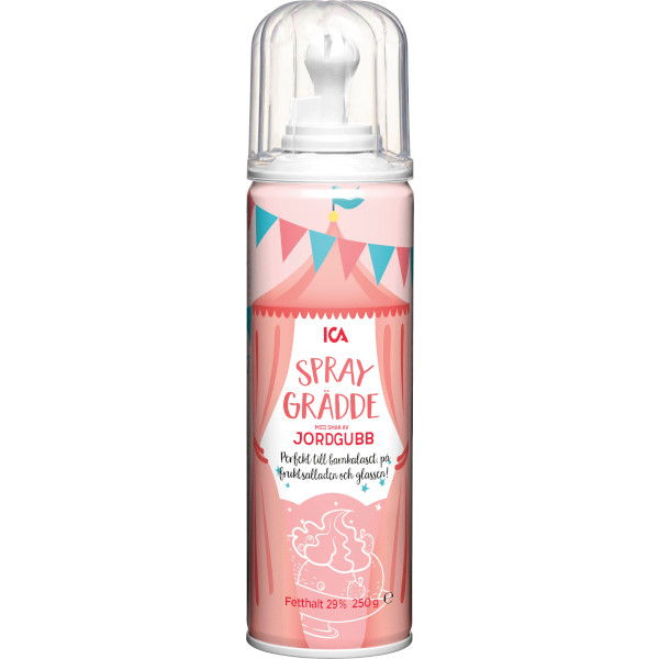 ICA Spraygrädde Jordgubb