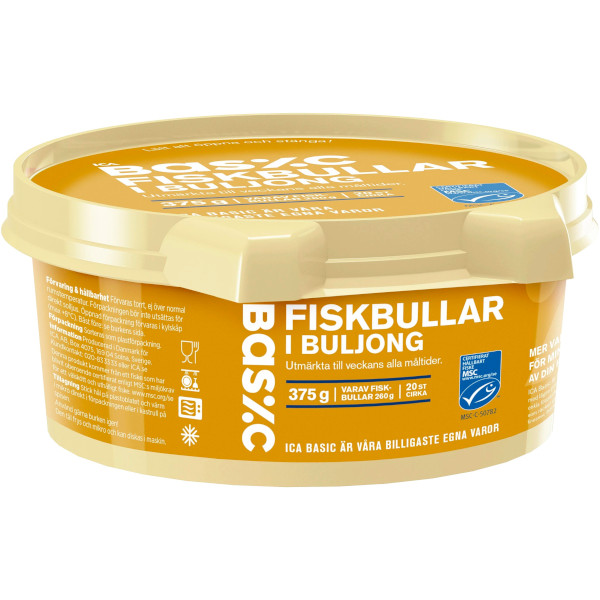 ICA Basic Fiskbullar Buljong