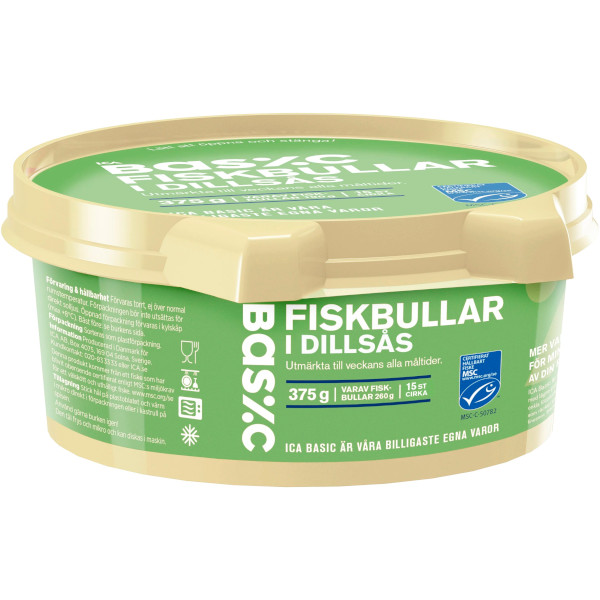 ICA Basic Fiskbullar Dillsås