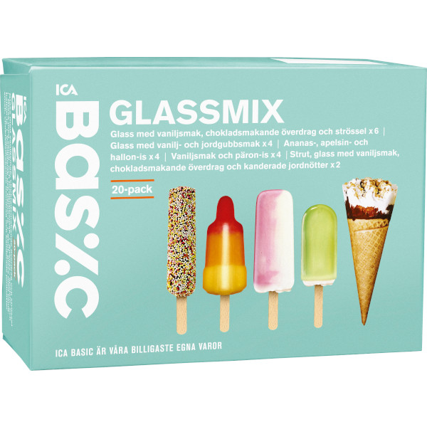 ICA Basic Glassmix Grön