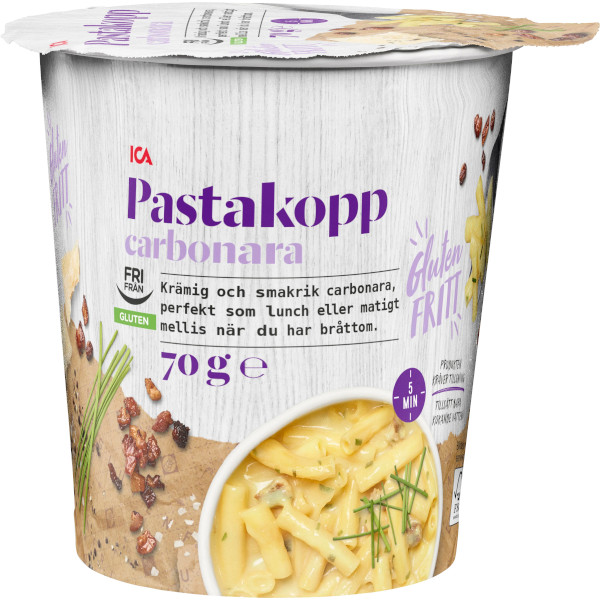 ICA Pastakopp Carbonara Glutenfri
