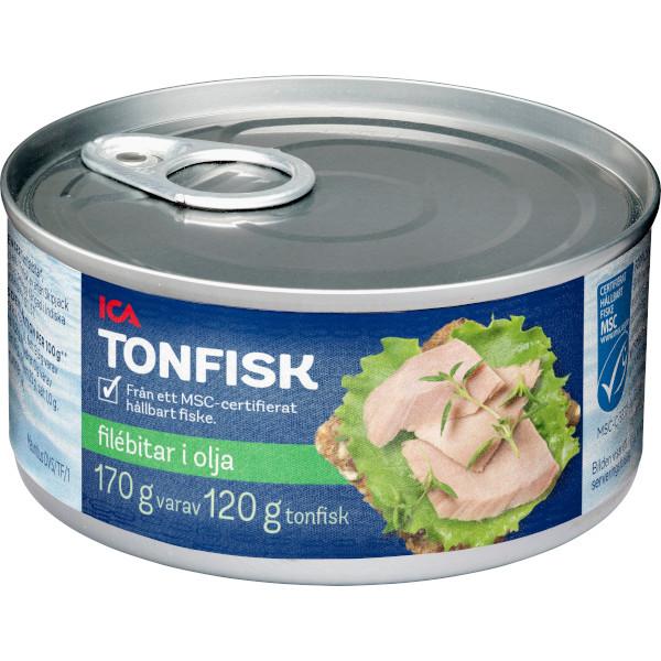 ICA Tonfisk Filébitar Olja
