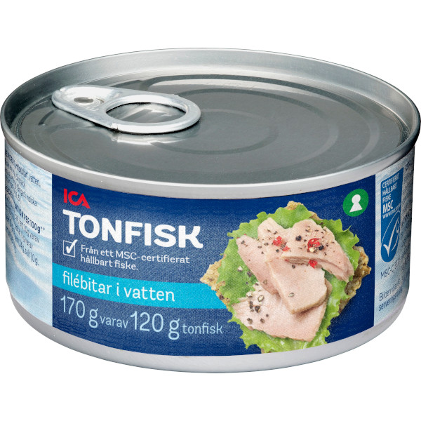 ICA Tonfisk Filébitar Vatten
