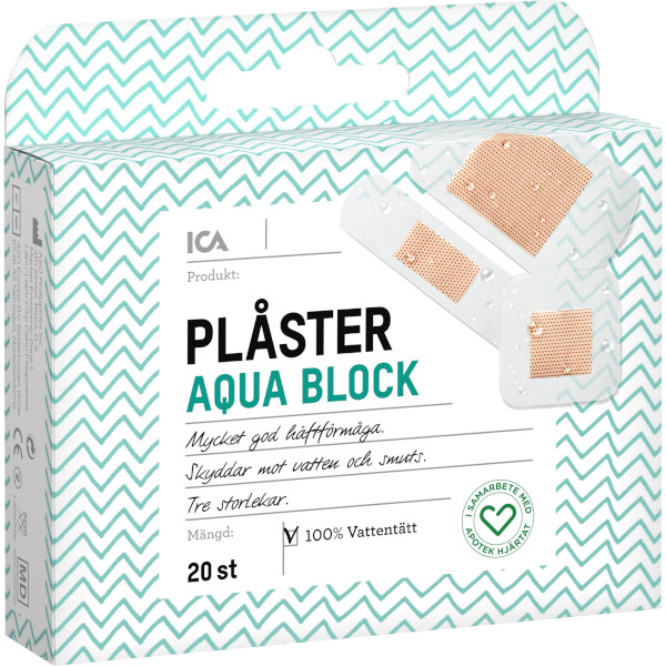 ICA Apotek Hjärtat Plåster Aqua Block