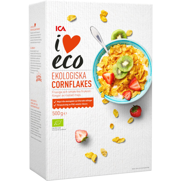 ICA I Love Eco Cornflakes Ekologiska
