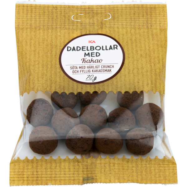 ICA Dadelbollar Kakao