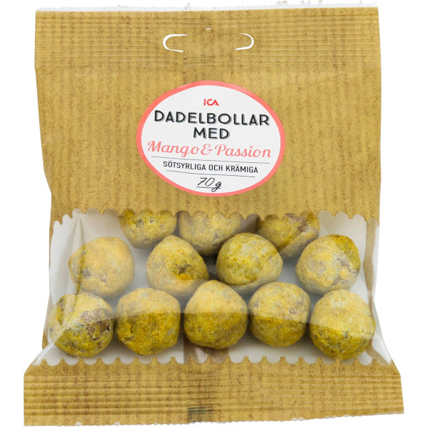 ICA Dadelbollar Mango & Passion