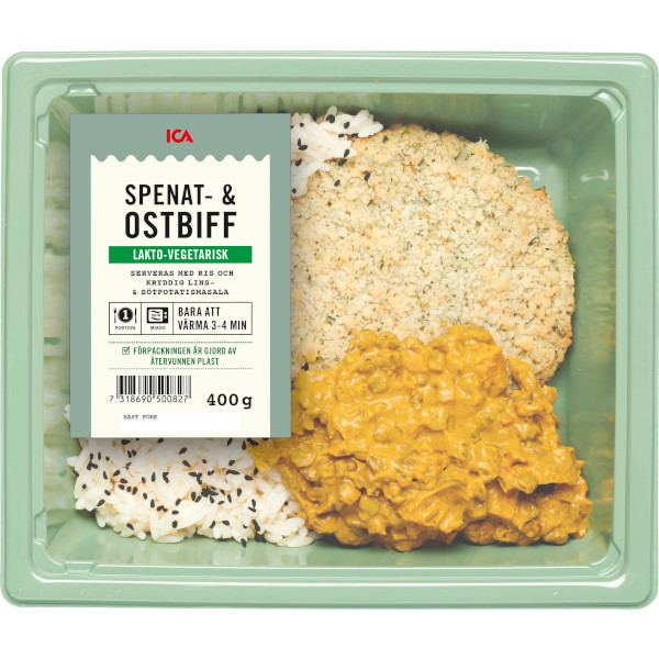 ICA Spenat & Ostbiff