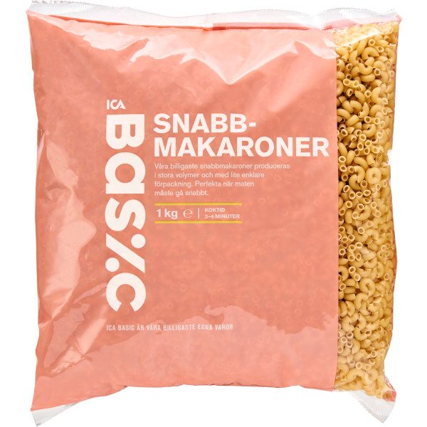 ICA Basic Snabbmakaroner