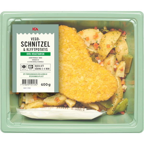 ICA Vegoschnitzel & Klyftpotatis