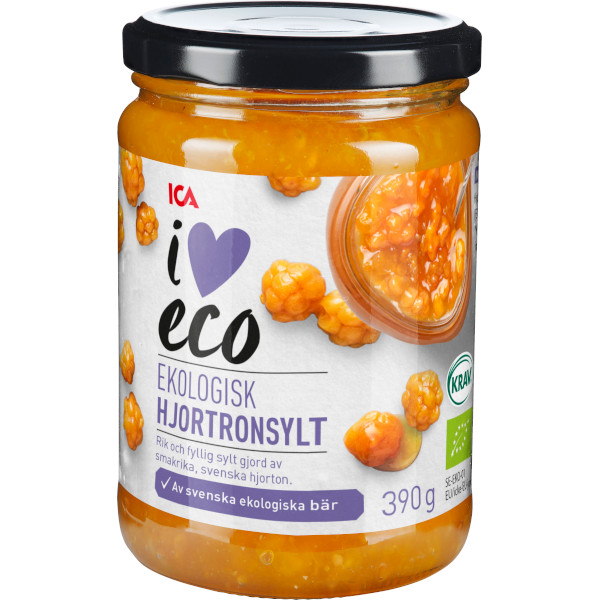 ICA I Love Eco Hjortronsylt Ekologisk