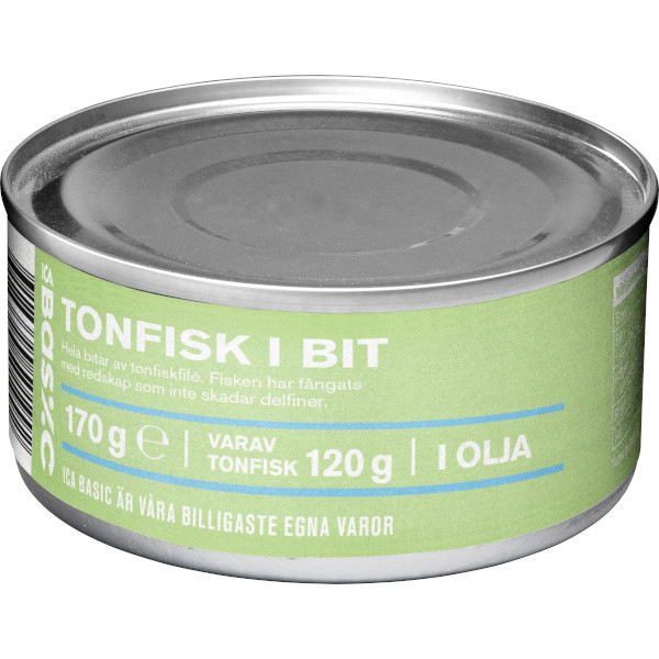 ICA Basic Tonfisk Bit Olja