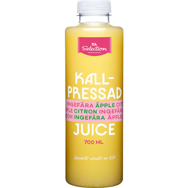 ICA Selection Kallpressad Juice Äpple/Citron/Ingefära