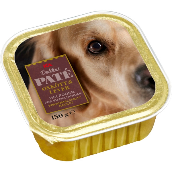 ICA Hundmat Delikat Paté Oxkött & Lever