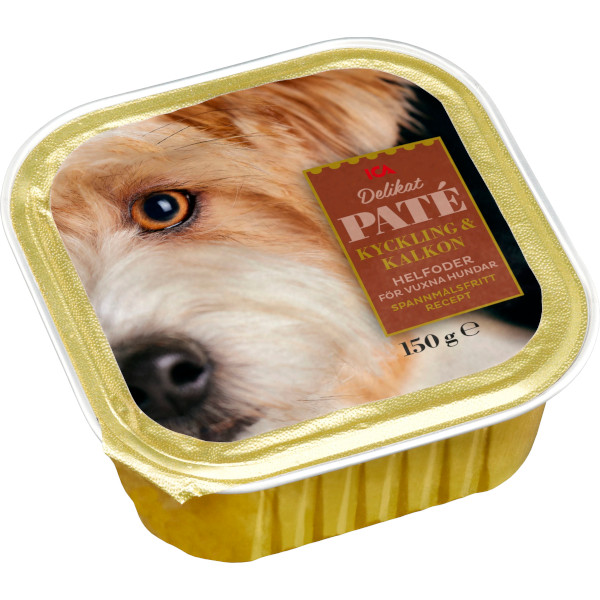 ICA Hundmat Delikat Paté Kyckling & Kalkon