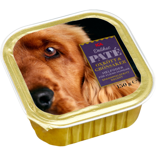 ICA Hundmat Delikat Paté Oxkött & Grönsaker