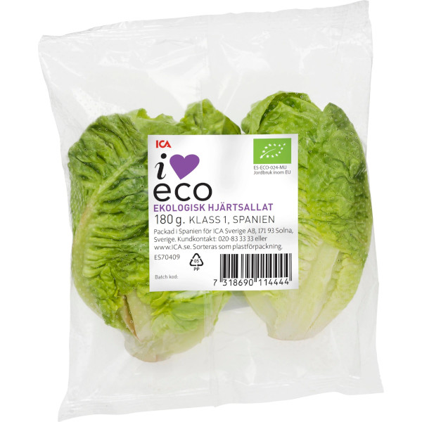 ICA I Love Eco Hjärtsallat Ekologisk