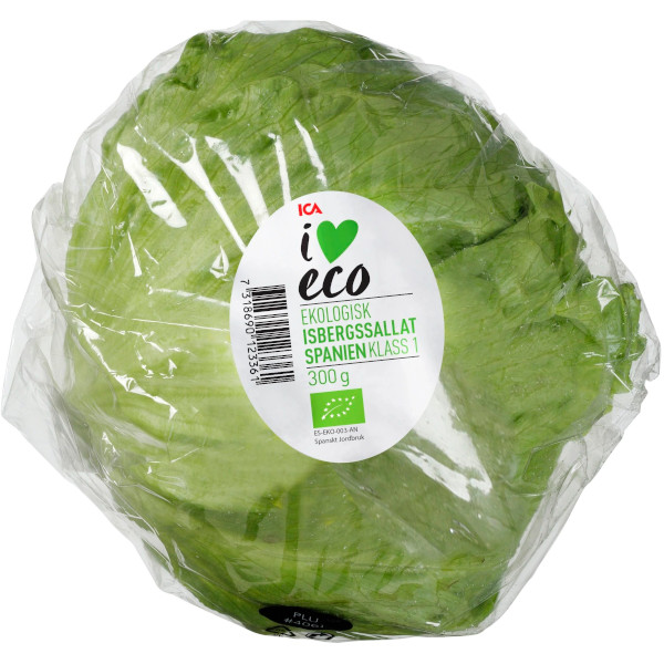 ICA I Love Eco Isbergssallat Ekologisk