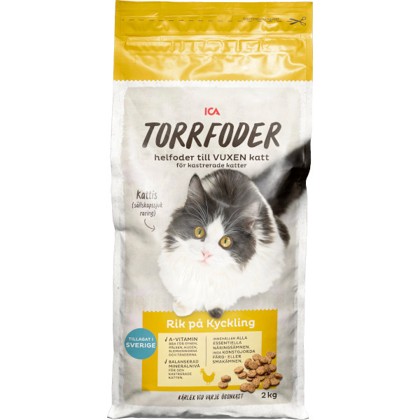 ICA Torrfoder Vuxen Katt Kyckling