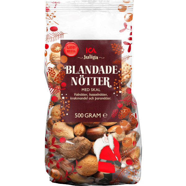 ICA Blandade Nötter Skal