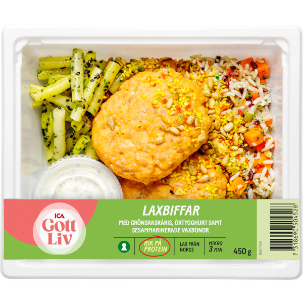 ICA Gott Liv Laxbiffar & Grönsaksråris