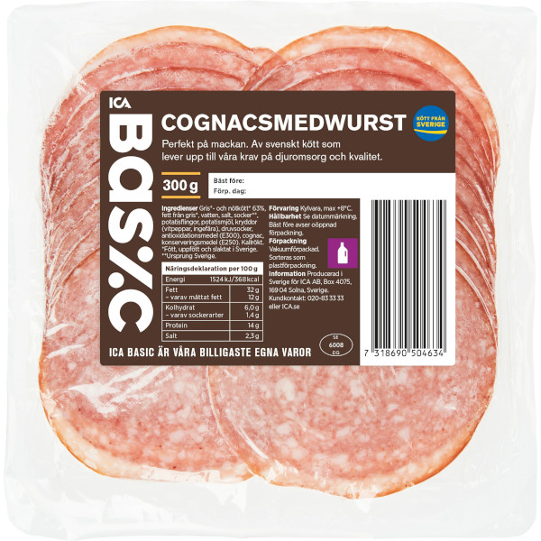 ICA Basic Cognacsmedwurst