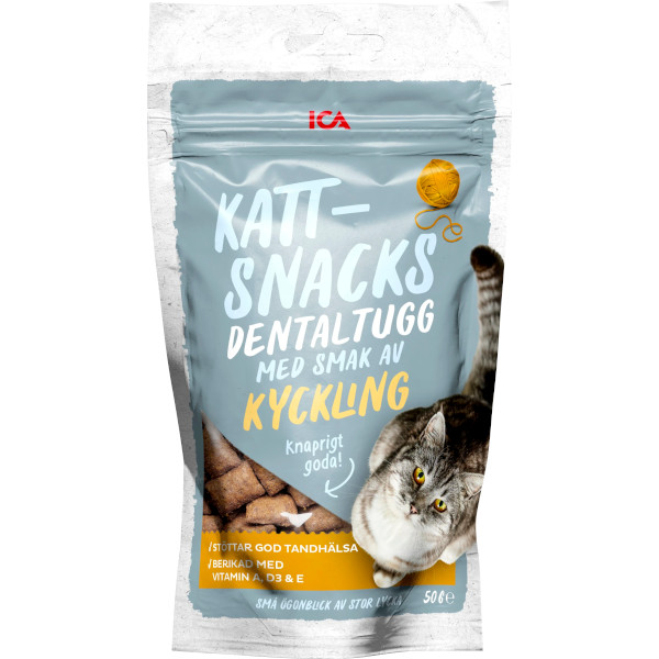 ICA Kattsnacks Dentaltugg Kyckling