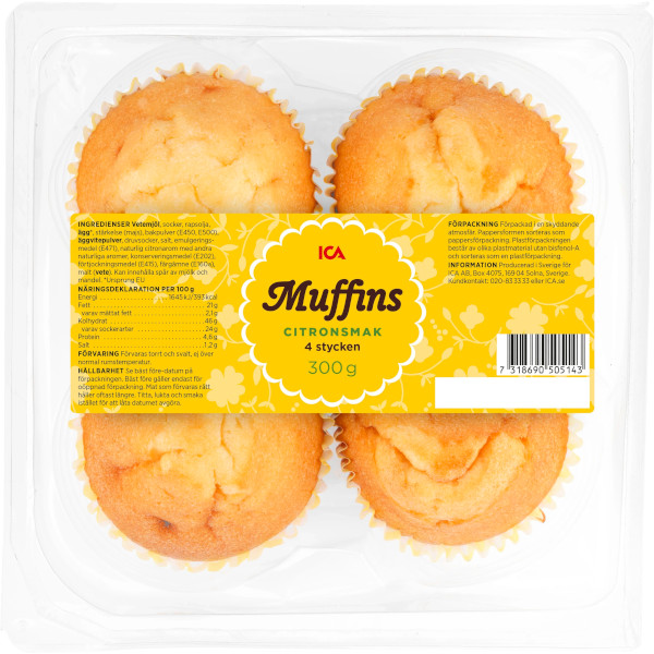 ICA Muffins Citronsmak