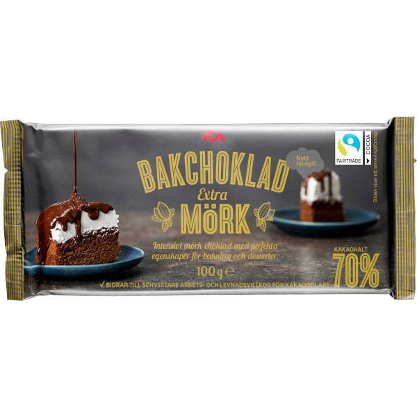 ICA Bakchoklad Extra Mörk