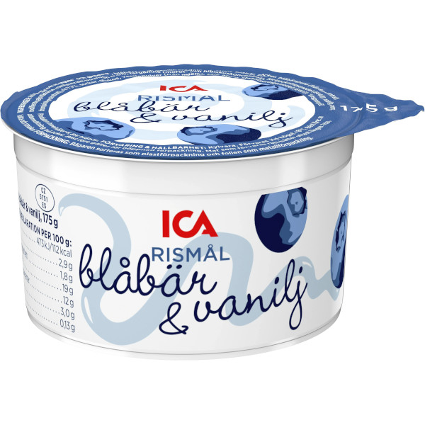 ICA Rismål Blåbär & Vanilj