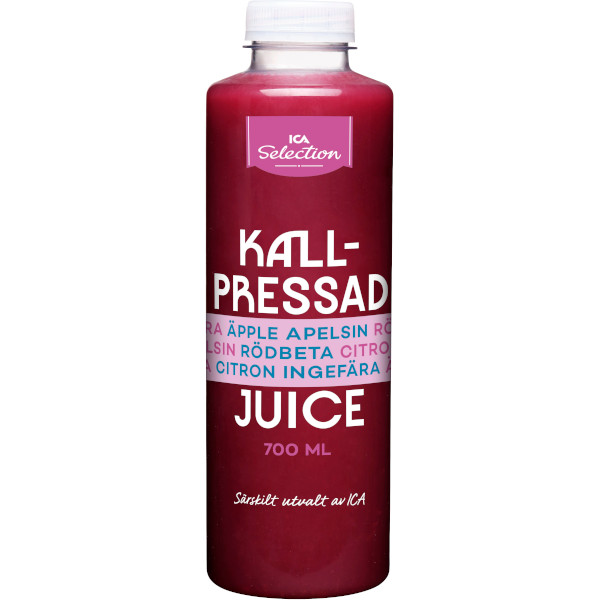ICA Selection Kallpressad Juice Äpple/Apelsin/Rödbeta/Citron/Ingefära