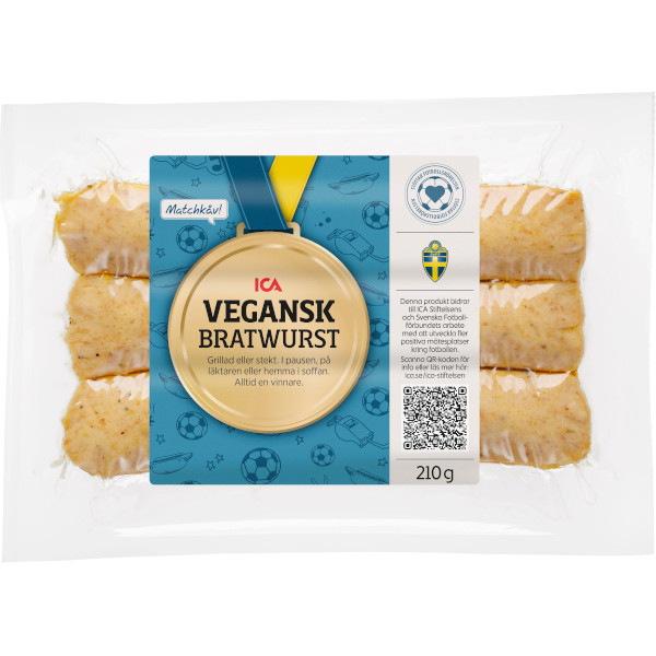 ICA Bratwurst Vegansk