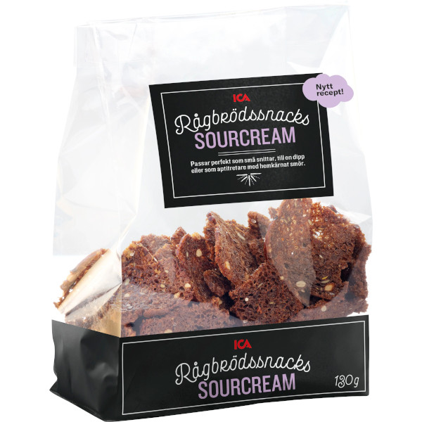 ICA Rågbrödssnacks Sourcream