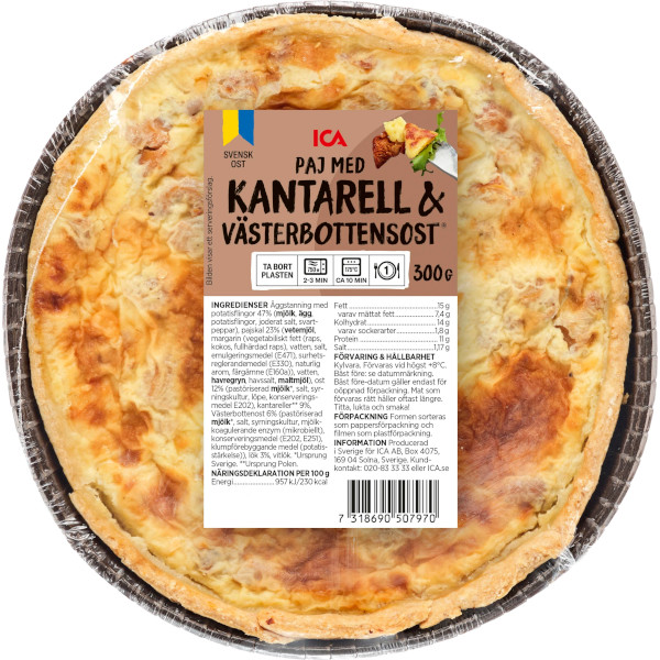 ICA Paj Kantarell & Västerbottensost