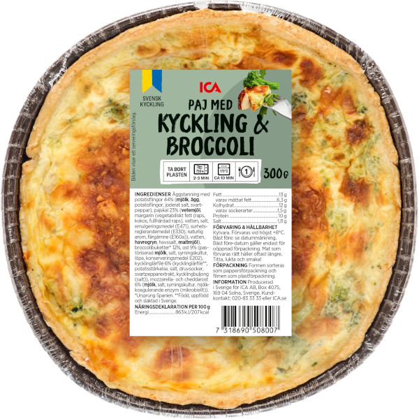 ICA Paj Kyckling & Broccoli