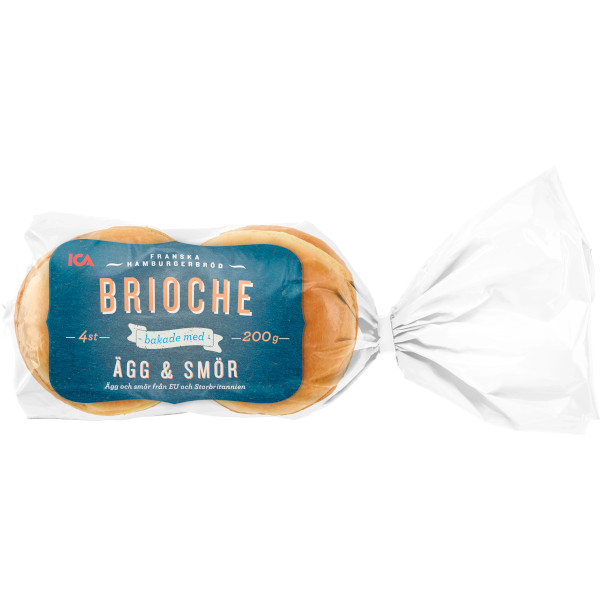ICA Hamburgerbröd Brioche