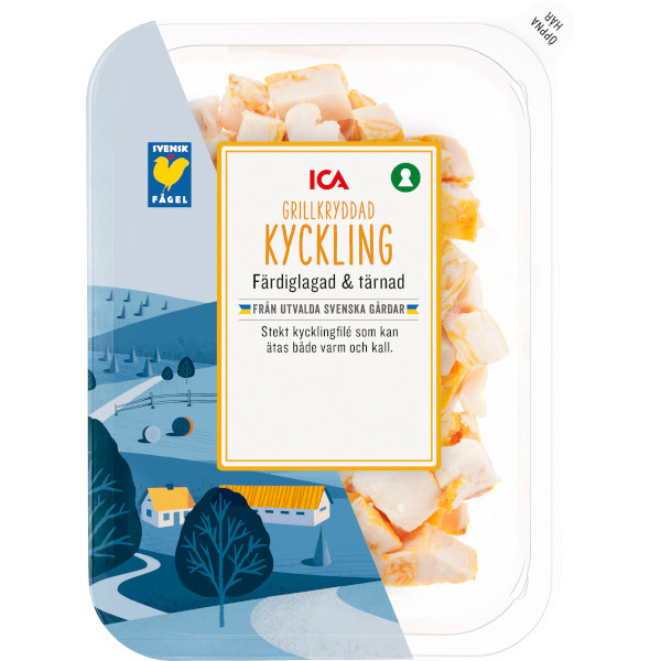 ICA Kyckling Färdiglagad & Tärnad Grillkryddad