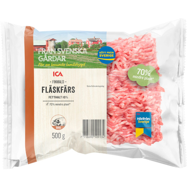 ICA Fläskfärs Finmald 10%