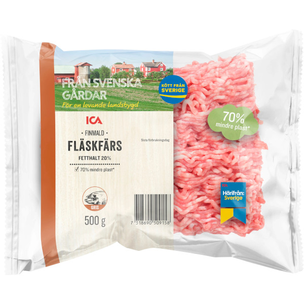 ICA Fläskfärs Finmald 20%