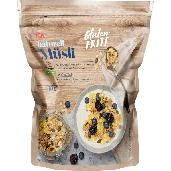 ICA Müsli Naturell Glutenfri