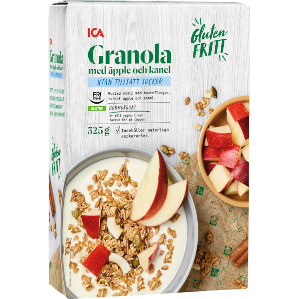 ICA Granola Äpple/Kanel UTS Glutenfri